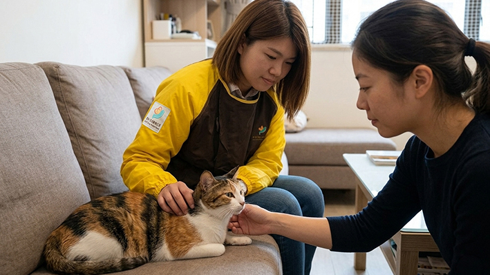 莊莊的等待——由簷篷到梳化嘅幸福貓生