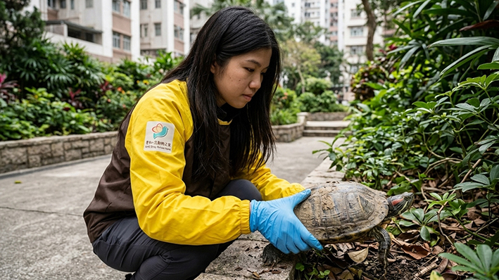 菲林明道花園執番隻走失烏龜